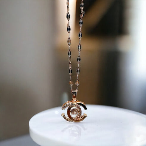 Artificial Classic CC logo Necklace - D53 - 1